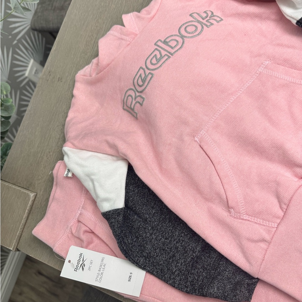 Reebok Pink Hoodie Set